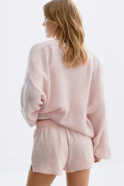 Gina Tricot Drawstring shorts Roze