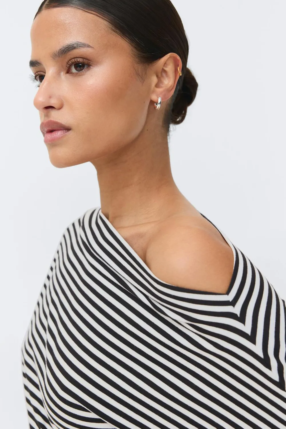 Online Gina Tricot Dropped shoulder top Wit