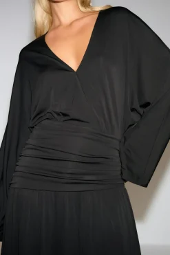 Online Gina Tricot Dropped waist dress Zwart