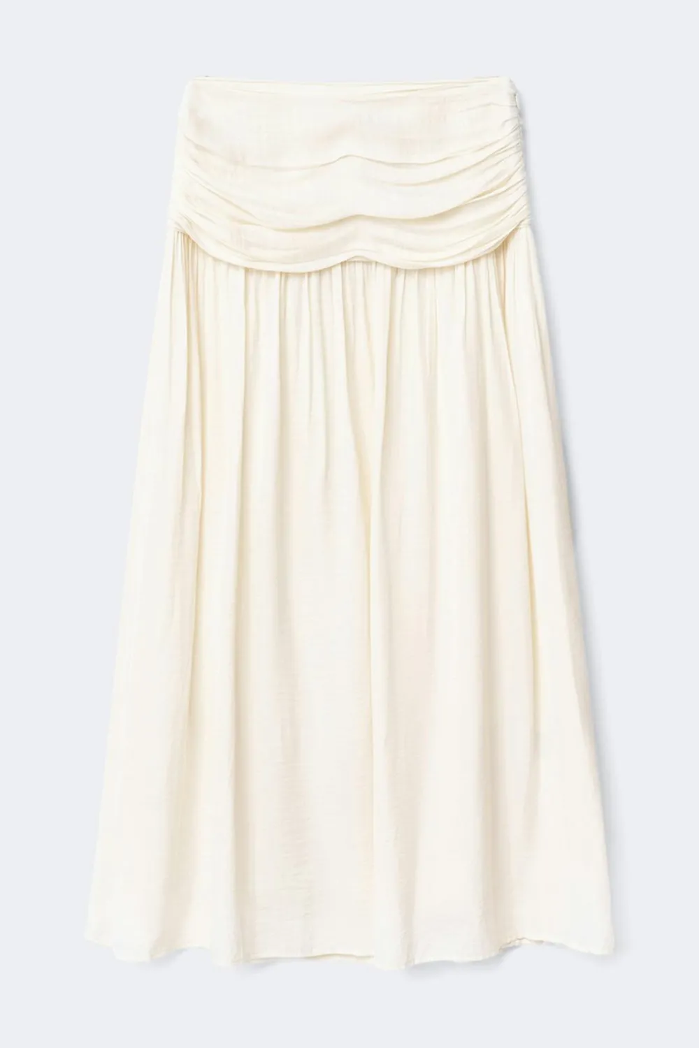 Gina Tricot Dropped waist skirt Wit