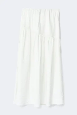 Online Gina Tricot Dropped waist skirt Wit