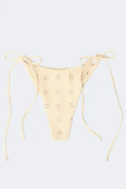 Clearance Gina Tricot Embroidery bikini brazilian Geel