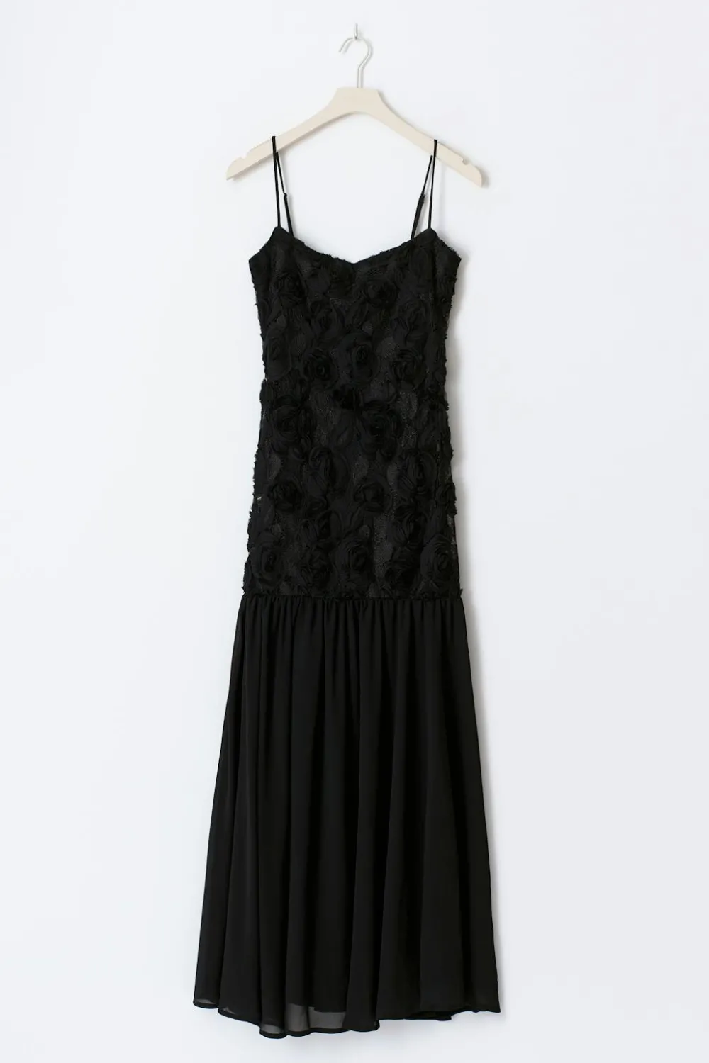Best Gina Tricot Embroidery dropped waist dress Zwart