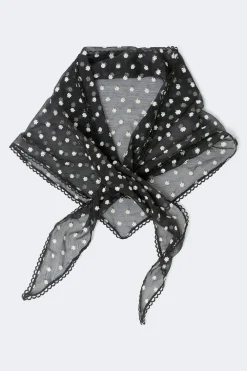 Gina Tricot Embroidery hip scarf Zwart