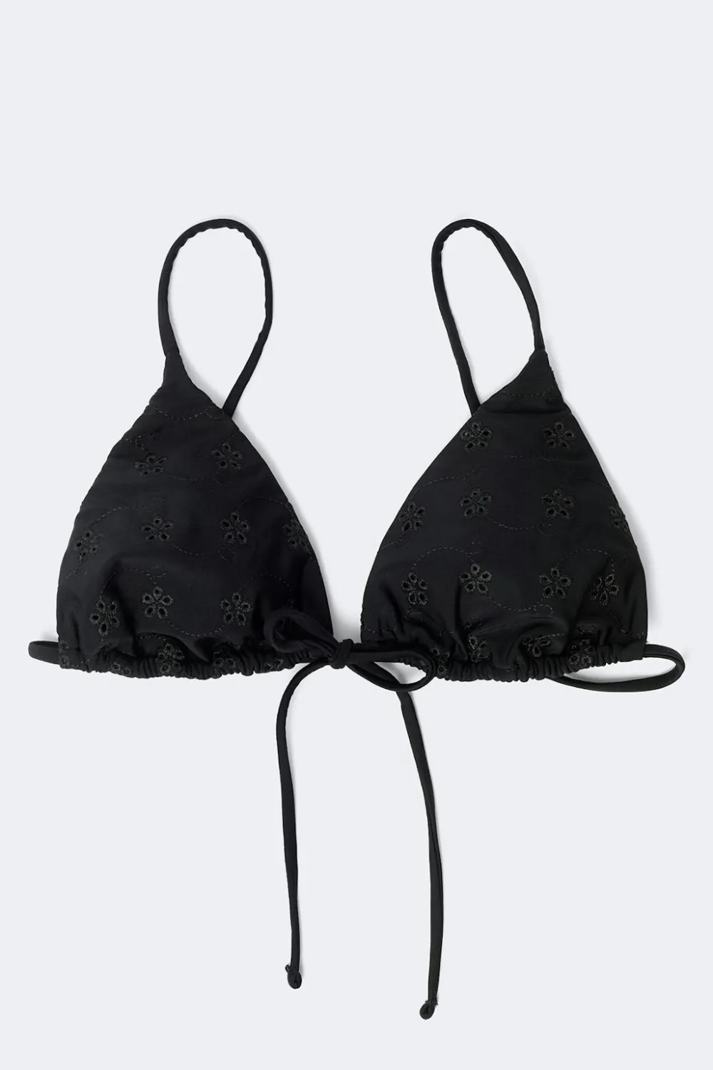 Best Gina Tricot Embroidery triangle bikini top Zwart