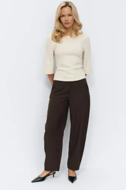Online Gina Tricot Fitted top Wit