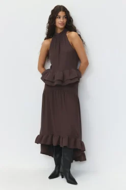 New Gina Tricot Flounce skirt Bruin