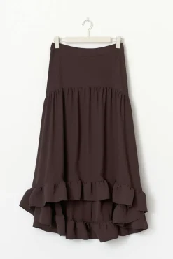 New Gina Tricot Flounce skirt Bruin