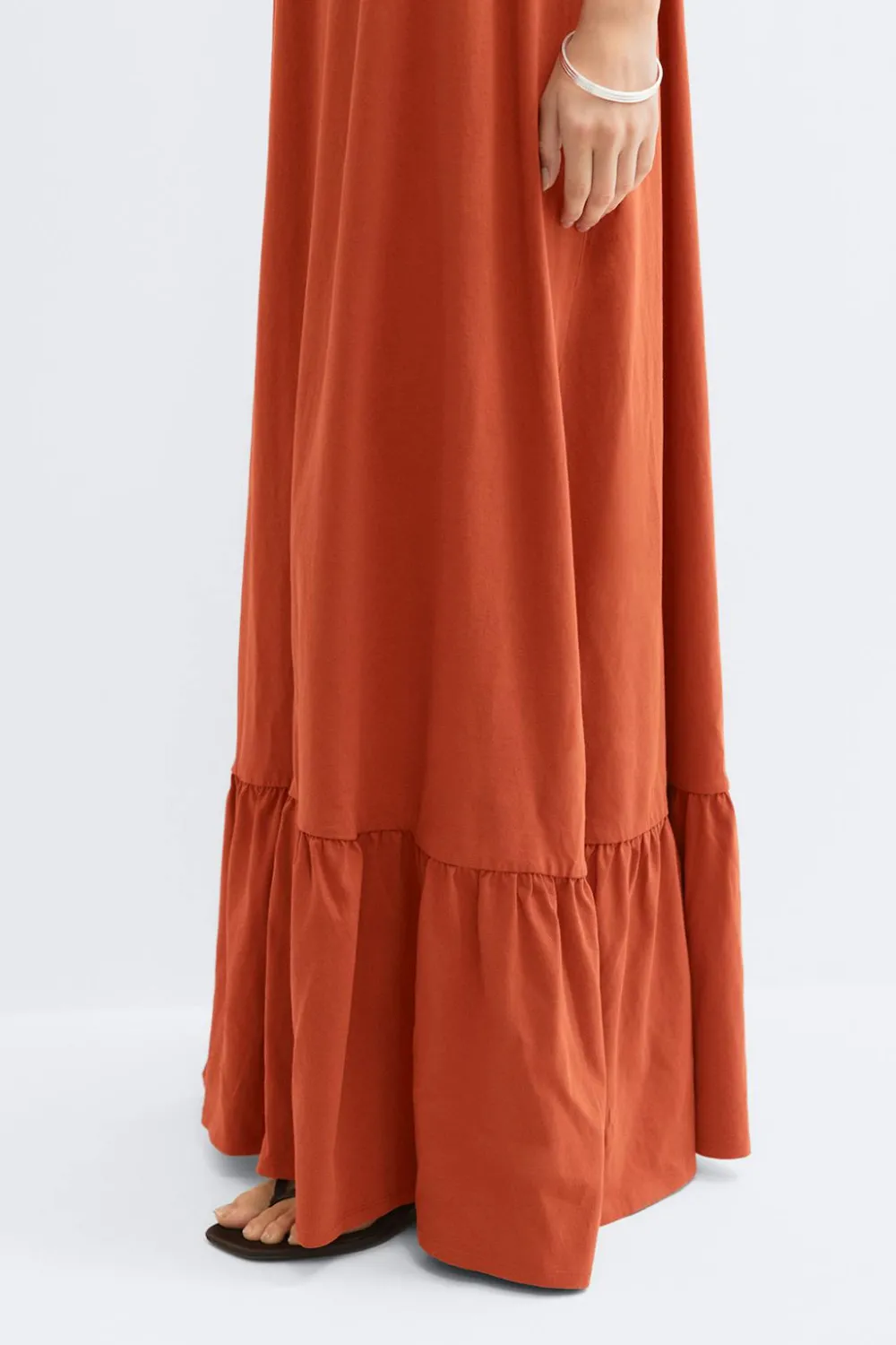 New Gina Tricot Flowy maxi dress Rood