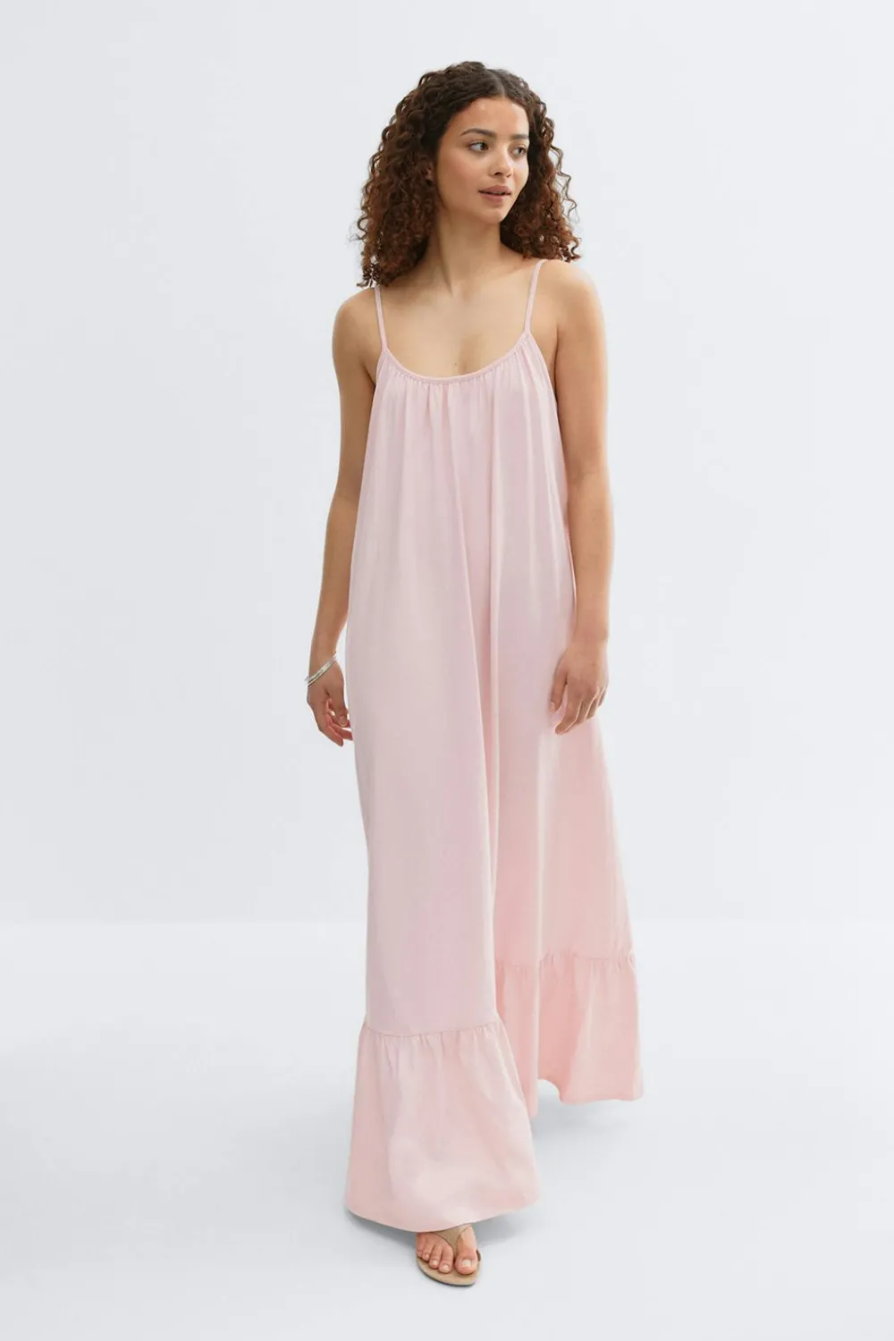New Gina Tricot Flowy maxi dress Roze