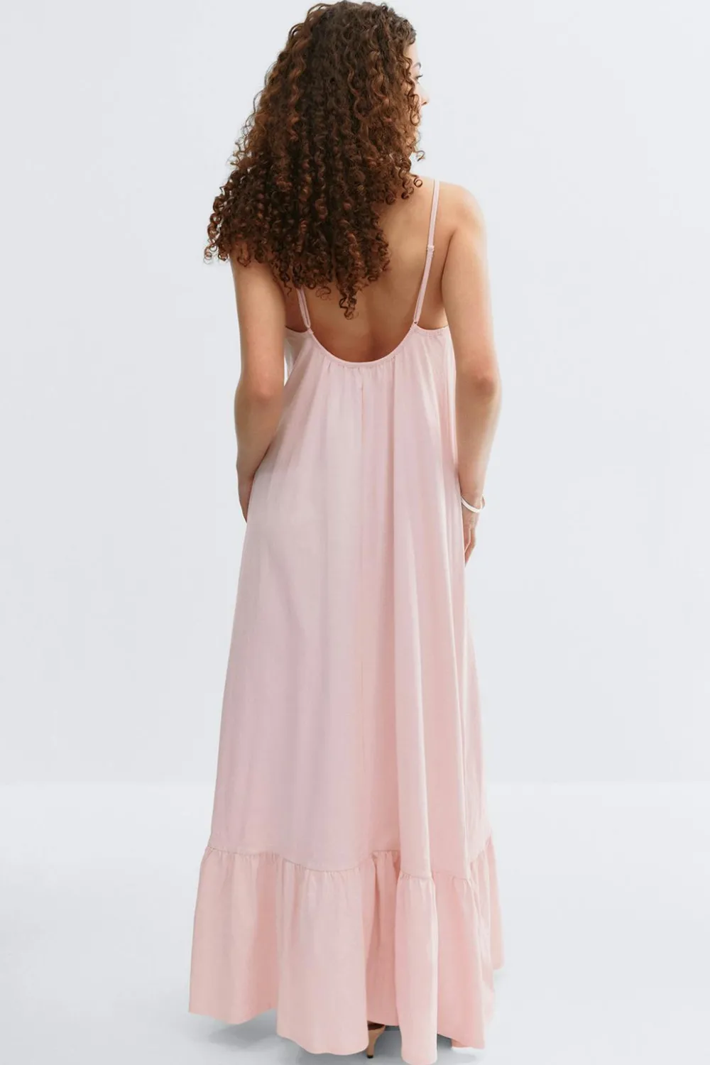 New Gina Tricot Flowy maxi dress Roze