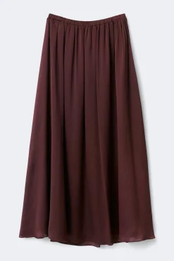 Online Gina Tricot Flowy maxi skirt Bruin