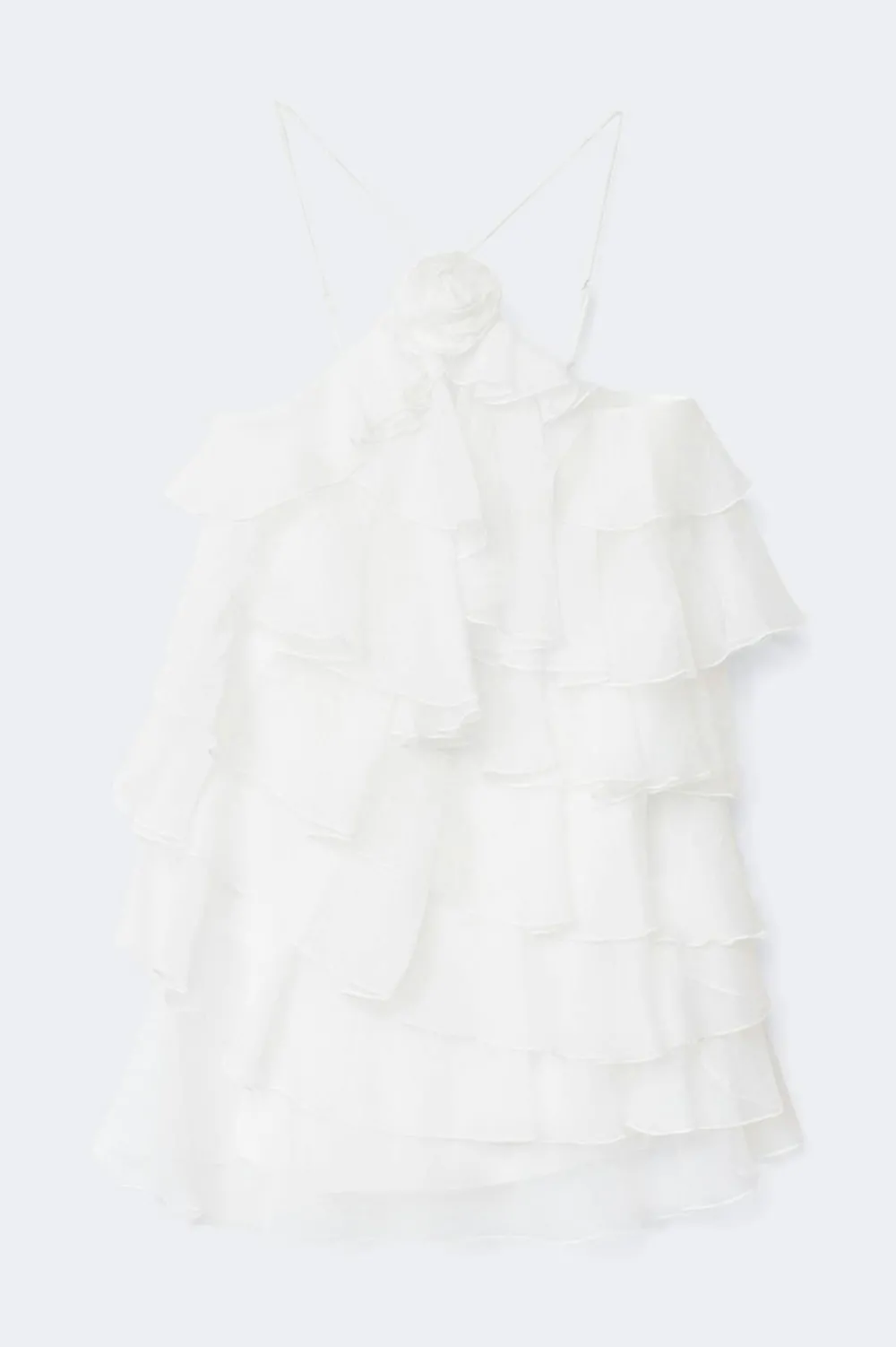 Sale Gina Tricot Frill mini dress Wit