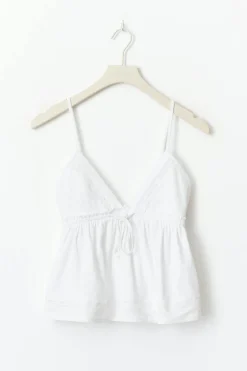 Hot Gina Tricot Frill singlet Wit
