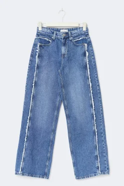 Best Gina Tricot Fringe seam jeans Blauw