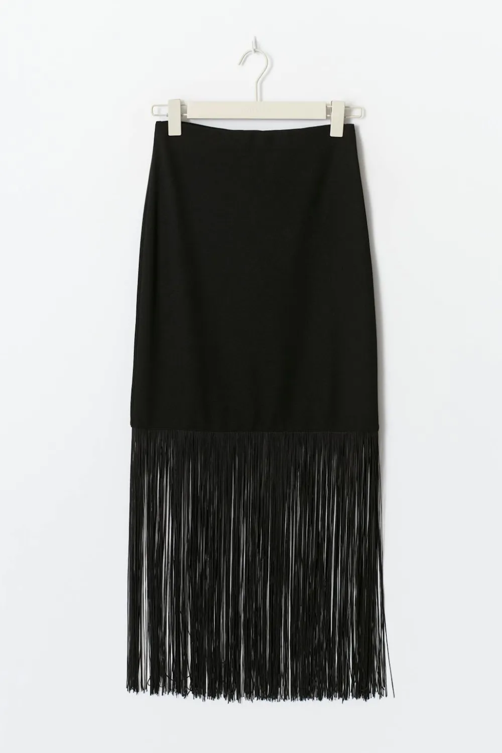 Best Gina Tricot Fringe skirt Zwart