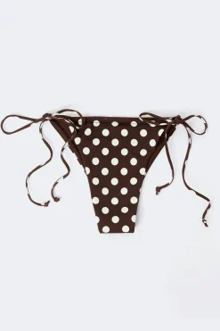 Clearance Gina Tricot Gathered bikini tanga Bruin