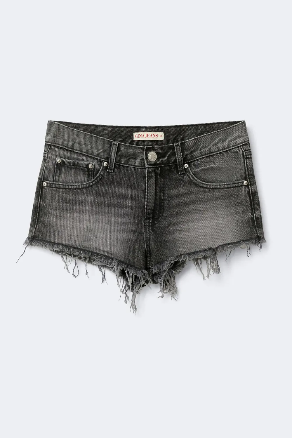 Best Gina Tricot Glow low denim shorts Zwart
