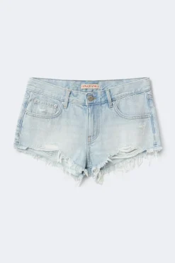 New Gina Tricot Glow low denim shorts Blauw
