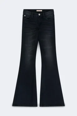 Discount Gina Tricot Glow low flare jeans Zwart