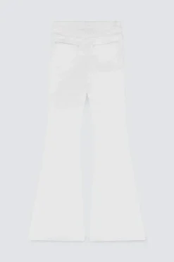 Online Gina Tricot Glow low flare petite jeans Wit