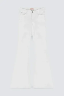 Gina Tricot Glow low flare tall jeans Wit