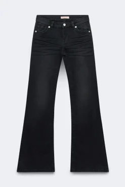 Best Gina Tricot Glow rise flare jeans Zwart