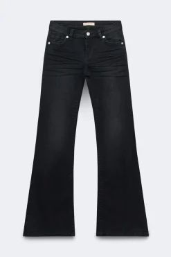 Hot Gina Tricot Glow rise flare petite jeans Zwart
