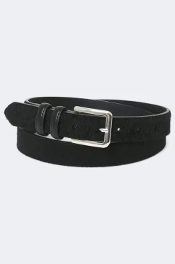 New Gina Tricot Hair-on hip belt Zwart