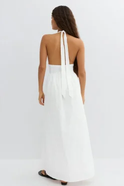 New Gina Tricot Halterneck dress Wit