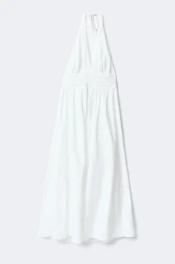 New Gina Tricot Halterneck dress Wit