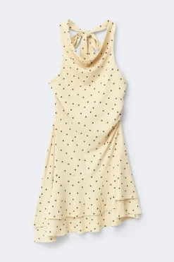 Clearance Gina Tricot Halterneck mini dress Geel