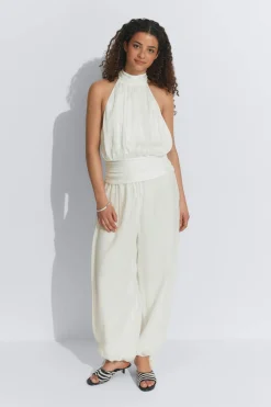 Clearance Gina Tricot Halterneck top Wit