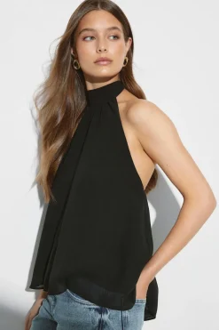 Online Gina Tricot Halterneck top Zwart
