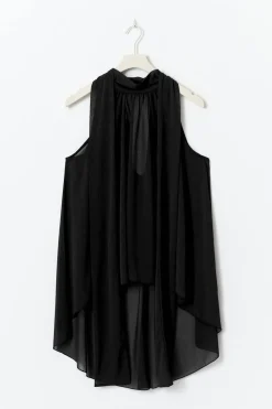 Outlet Gina Tricot Halterneck tunic top Zwart