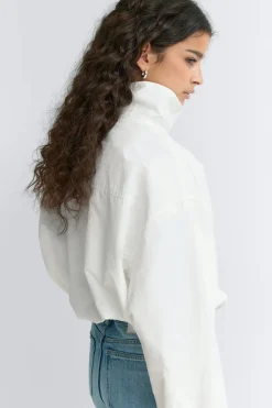 Outlet Gina Tricot High neck sporty jacket Wit