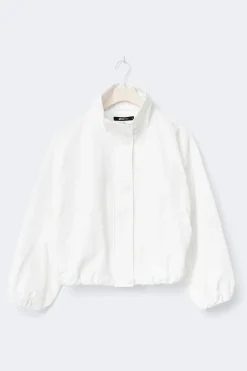 Outlet Gina Tricot High neck sporty jacket Wit