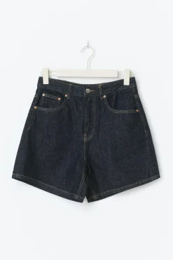 Online Gina Tricot High waist denim shorts Blauw