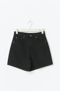 New Gina Tricot High waist denim shorts Zwart