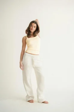 Outlet Gina Tricot Iconic sweatpants Geel