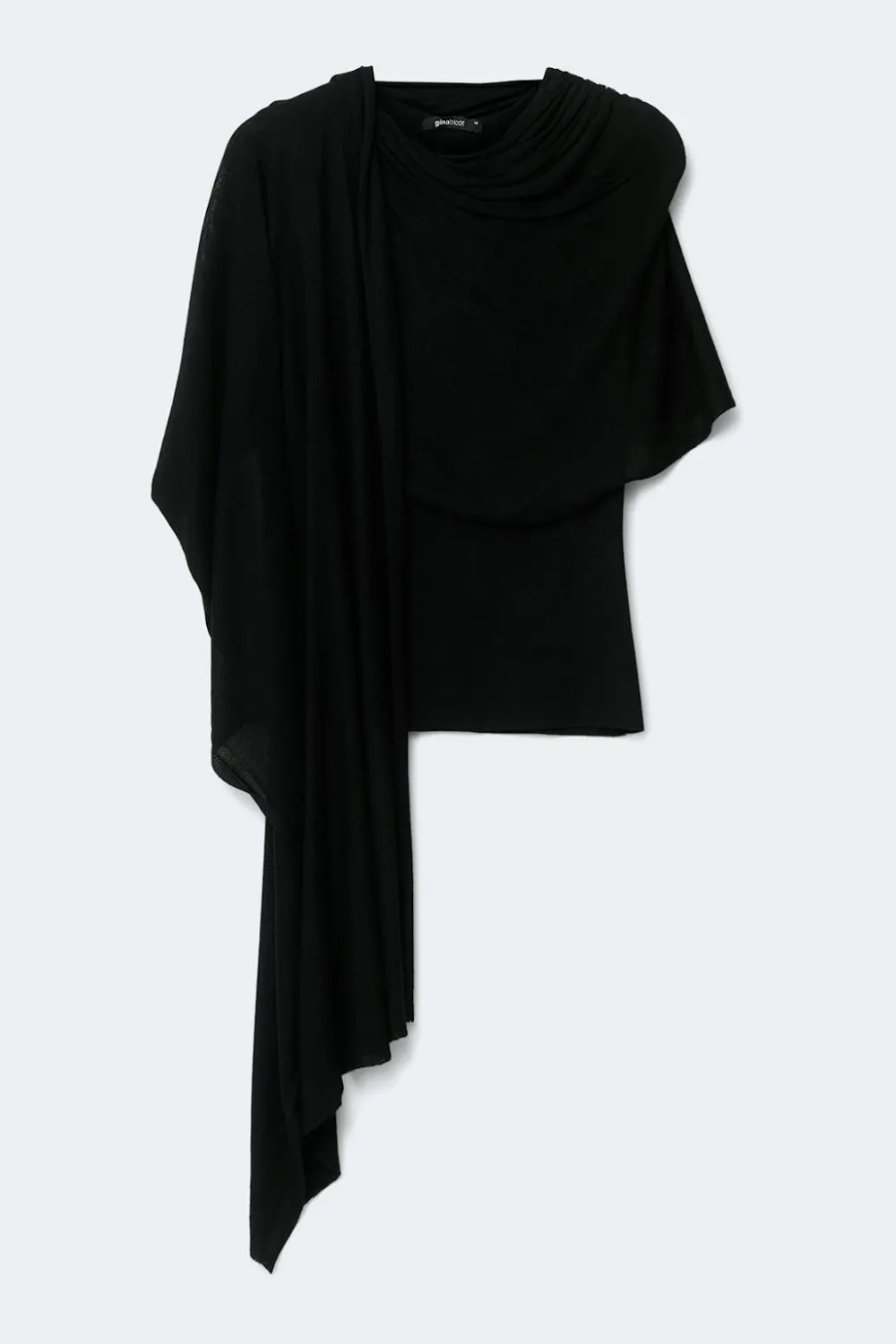 Discount Gina Tricot Knitted cape top Zwart