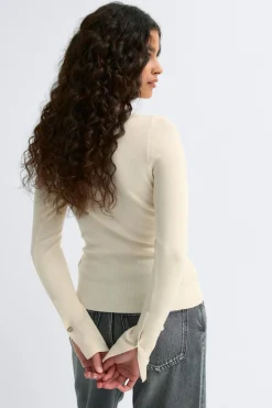 Gina Tricot Knitted cardigan Geel