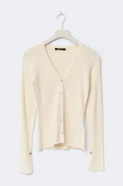 Gina Tricot Knitted cardigan Geel