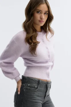 Best Gina Tricot Knitted cardigan Paars