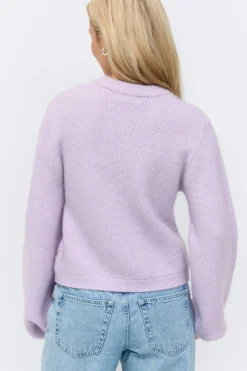 Clearance Gina Tricot Knitted cardigan Paars