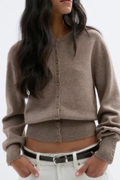 Best Gina Tricot Knitted cardigan Beige
