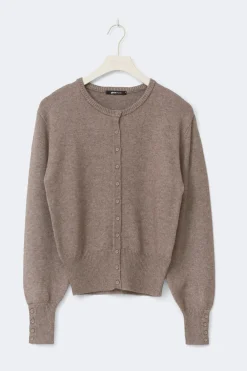 Best Gina Tricot Knitted cardigan Beige