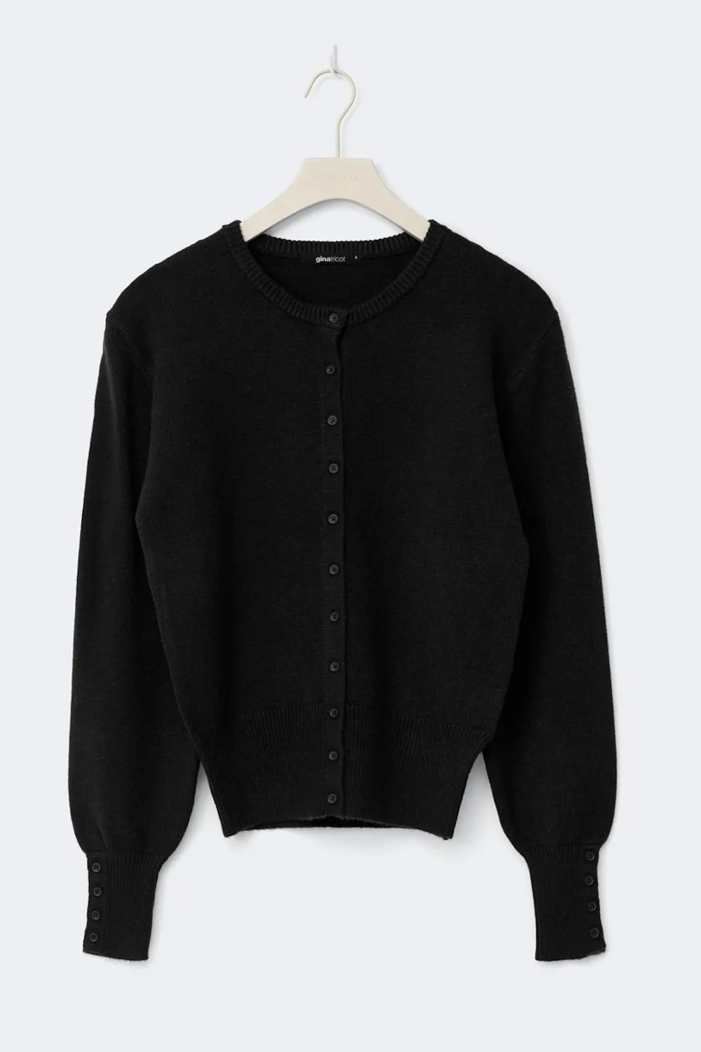 Discount Gina Tricot Knitted cardigan Zwart