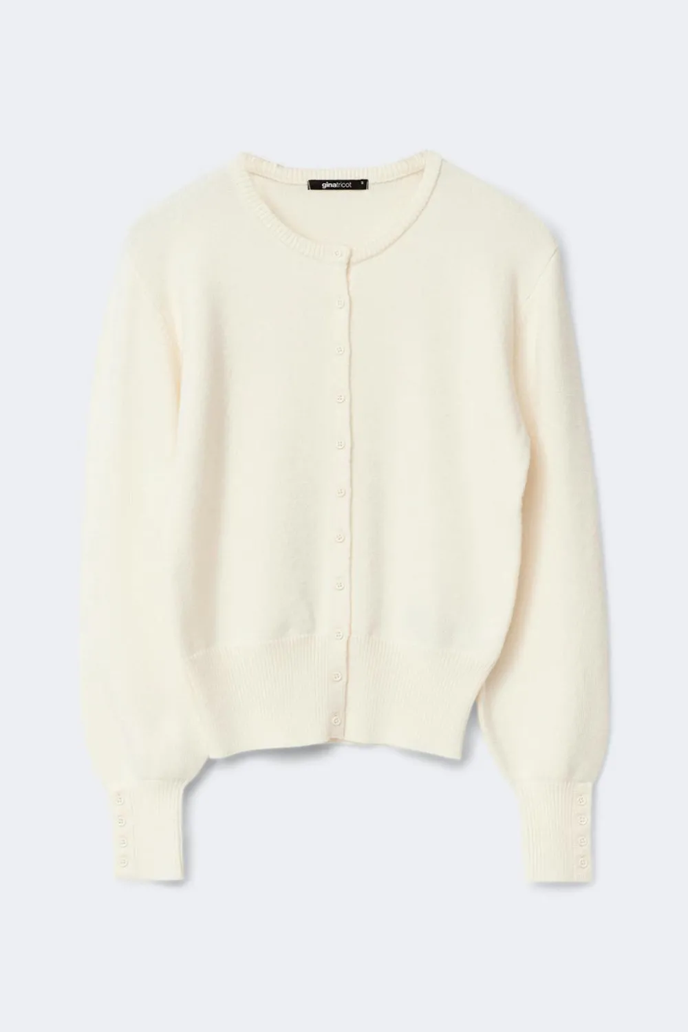 Sale Gina Tricot Knitted cardigan Wit