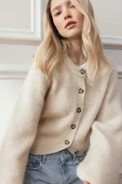 Hot Gina Tricot Knitted cardigan Beige